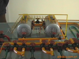 供应定制1：100金属动态炼油设备模型机械模型